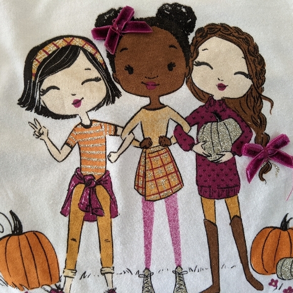 Cynthia Rowley Orange & White Long Sleeve Tee, comes with a cute headband - Picture 5 of 6